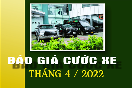 BÁO GIÁ XE CHUYẾN LEXICO THÁNG 04/2022